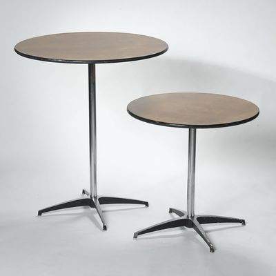 Table haute en bois Cocktail Bar Table à manger pliable avec finition en bois massif Nitrolacquer