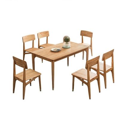 Autres services de messagerie en bois Table à manger et chaises meubles en ensemble de style nordique moderne avec conception