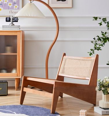 Moderne Design Loisirs Chaises de salon Meubles en bois Chaises de salon avec cadre de chêne naturel Chaise en bois de rotin