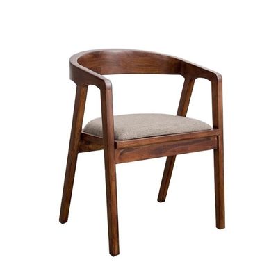 Chaise en bois naturel/noyer moderne simple maison salle à manger bar chaise en cuir en PU à vendre