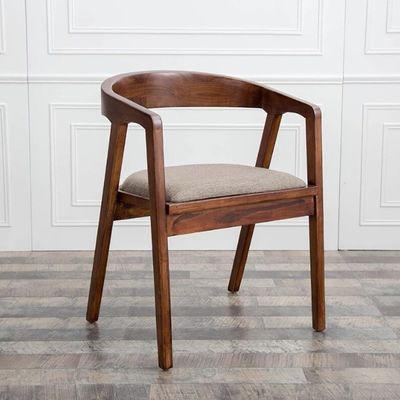 Chaise en bois naturel/noyer moderne simple maison salle à manger bar chaise en cuir en PU à vendre