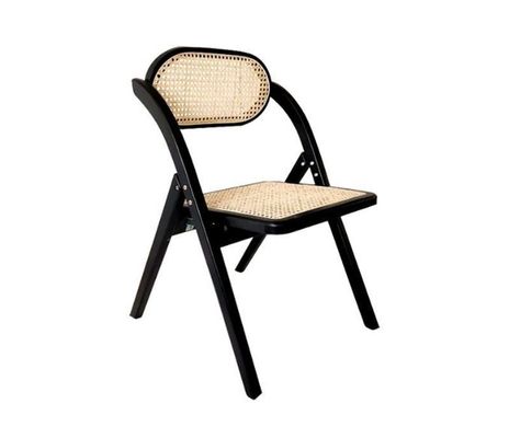 Chaise pliante en rotin pour bureau, repas et mariages