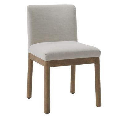 Meubles de maison modernes Café Tissu rembourré Chaise de salle à manger en bois solide avec construction solide