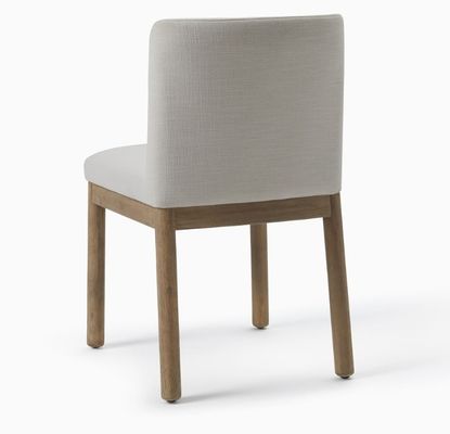 Meubles de maison modernes Café Tissu rembourré Chaise de salle à manger en bois solide avec construction solide