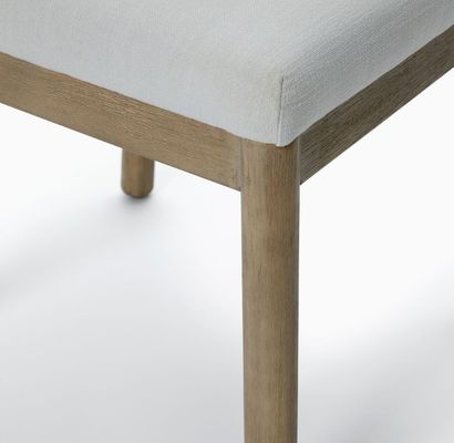 Meubles de maison modernes Café Tissu rembourré Chaise de salle à manger en bois solide avec construction solide