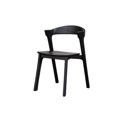 Chaise à manger en bois massif de style européen moderne pour meubles d'hôtel en bois de cendres