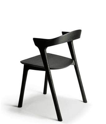 Chaise à manger en bois massif de style européen moderne pour meubles d'hôtel en bois de cendres