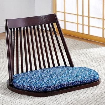 Chaise de salle à manger en bois massif avec des sièges au sol naturels et un design moderne Tatami Seatback