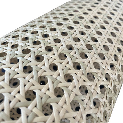 Tissu en cuir PU en bois massif résistant et polyvalent Préparation en rotin en plastique naturel avec finition nitrolacque