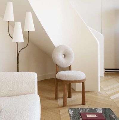 Chaise à manger en bois massif moderne pour les modèles personnalisés dans les meubles de salle à manger