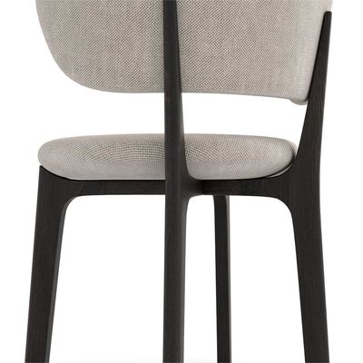 Chaise moderne en bois massif de style crème pour les meubles de salle à manger minimalistes