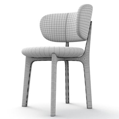 Chaise moderne en bois massif de style crème pour les meubles de salle à manger minimalistes