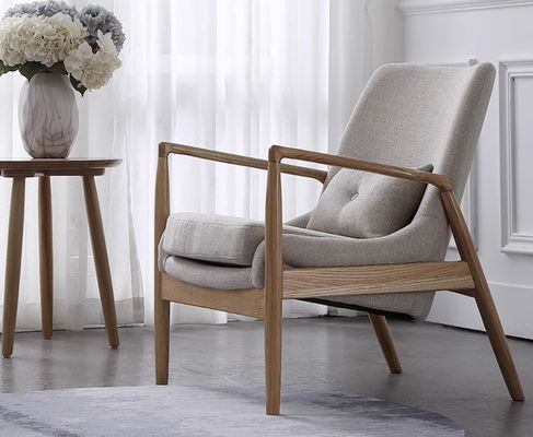 Meubles de salon Chaises en bois robustes Canapé avec accoudoirs et coussins rembourrés