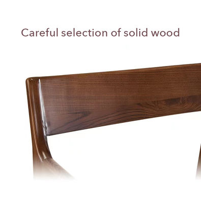 Chaise en cuir en PU de style bois moderne pour salle à manger d'hôtel Chaises en bois massif