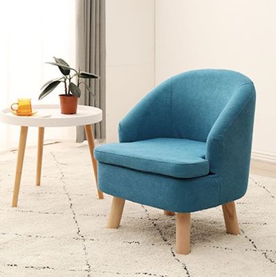 Couverture en tissu de design moderne fauteuil en bois massif pour le salon canapé fauteuil
