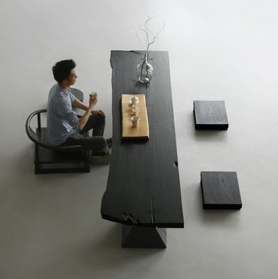 Design japonais salle à manger en bois massif salon restaurant chaises personnalisées finition en nitrolacquer pour les meubles