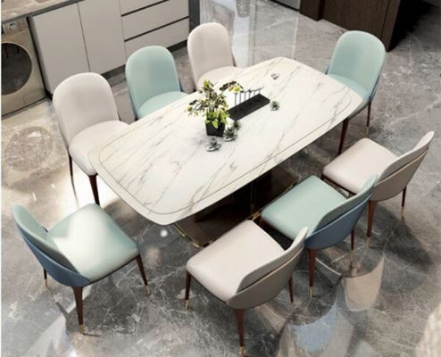 Meubles de restaurant Chaise de salle à manger en bois moderne avec design nordique et siège rembourré