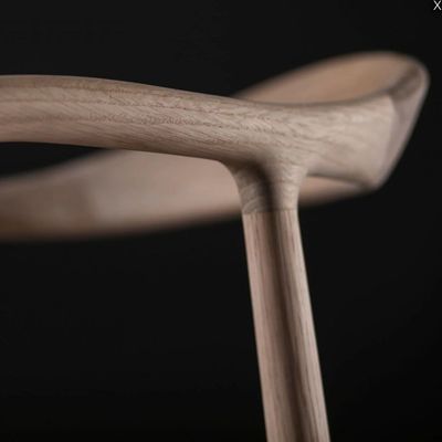 Général Meubles de maison Vintage Chaise à manger en bois massif avec accoudoir et coussin rembourrés