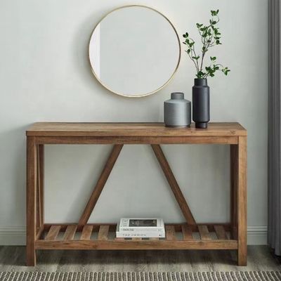 Emballage du courrier Design moderne Table du porche en bois pur Étagère simple Table rectangulaire