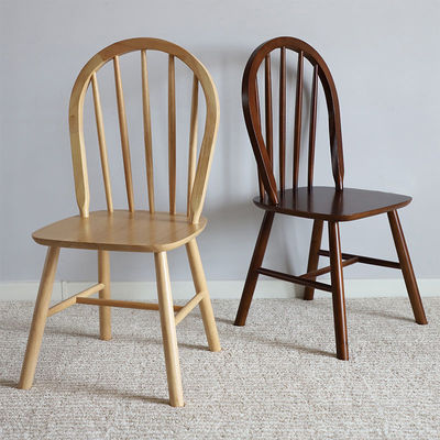 Chaise de salle à manger en bois massif nordique élégant et fonctionnel W49.5*D51*H79 cm