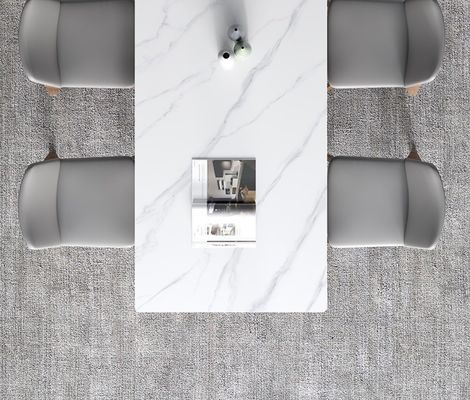 Table à manger en bois de marbre pour cuisine et salle à manger en design moderne