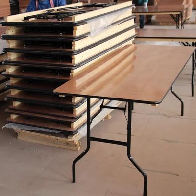 Table à manger spécifique Finition Nitrolacque de style industriel Fer de bois Restaurants Tables à manger en bois massif