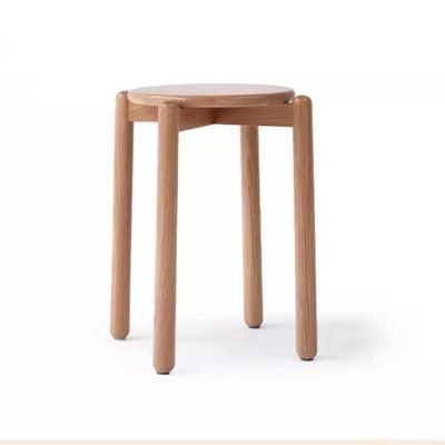 Chaise de salle à manger en bois massif simplement conçue avec du bois de chêne