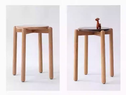 Chaise de salle à manger en bois massif simplement conçue avec du bois de chêne