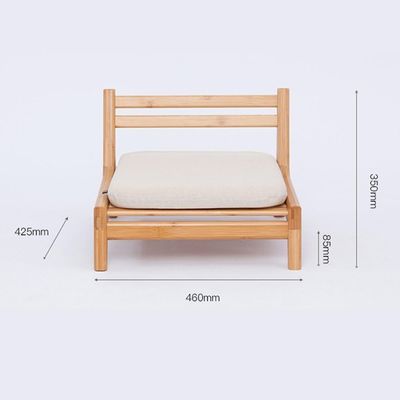 Accueil Meubles japonais Tatami Bois fauteuil de thé sans jambes au sol avec support arrière OEM/ODM OUI
