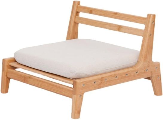 Accueil Meubles japonais Tatami Bois fauteuil de thé sans jambes au sol avec support arrière OEM/ODM OUI