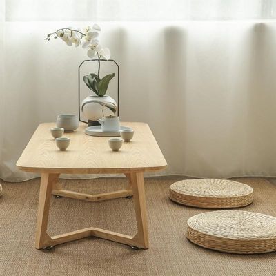 Meubles de table de café en bois massif moderne avec finition nitrolacque pour le salon Meubles de style nordique