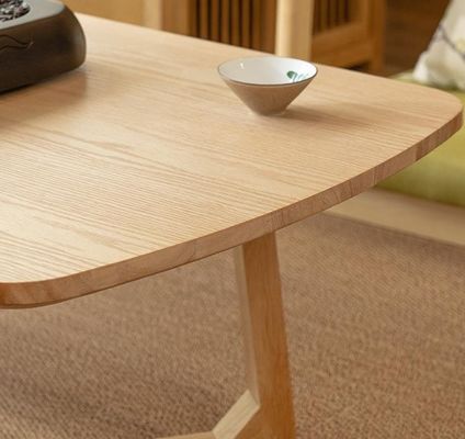 Meubles de table de café en bois massif moderne avec finition nitrolacque pour le salon Meubles de style nordique
