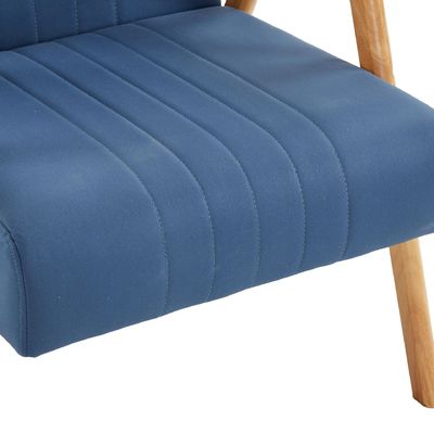 Wabi-Sabi Design Style Tissus rembourrés en bois massif Salon de loisirs Chaise de canapé en bois pour salon