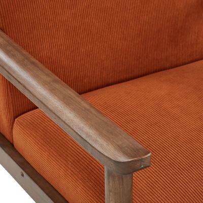 Chaise de salon en tissu moderne Chaise de salon simple Chaise de canapé en bois massif Chaise de canapé en bois massif avec emballage du courrier en style chaise de loisirs