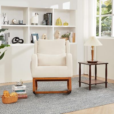 Tissu nordique Café minimaliste Chaise de salon en bois Accent Chaises de loisirs Chaise de rangement Appartement Meubles de bureau Chaise de canapé simple