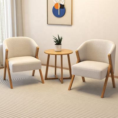 Confortable moderne de luxe velours canapé doux salon salon bois massif paresseux tapissé chaise blanche pour la salle à manger chaise
