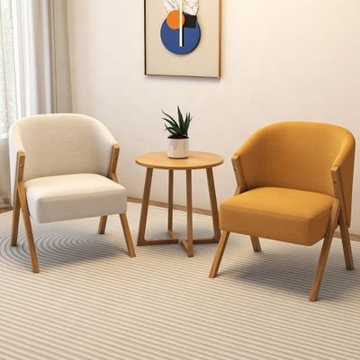 Confortable moderne de luxe velours canapé doux salon salon bois massif paresseux tapissé chaise blanche pour la salle à manger chaise