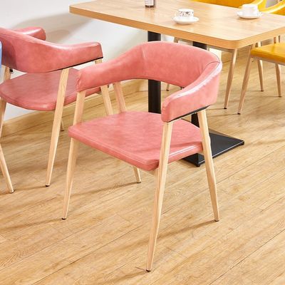Chaise à siège souple de style moderne pour le salon et l'hôtel Tissu en bois massif Chaise à manger en bois de design moderne