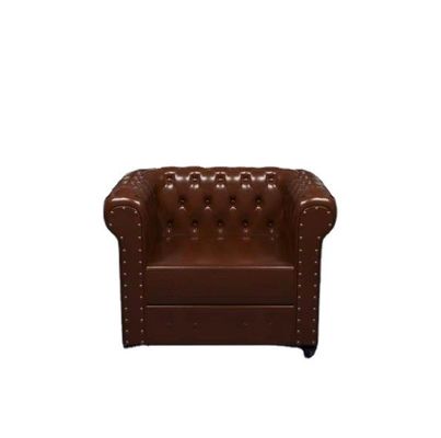 Design nordique chaise en bois massif moderne et cuir en PU pour un fauteuil canapé de salon