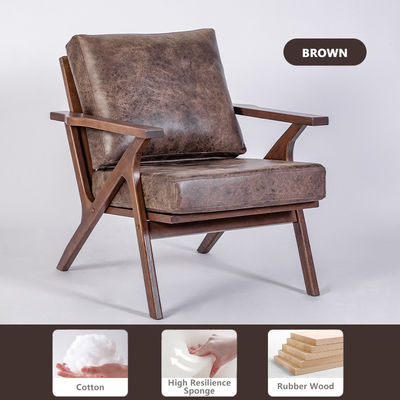 Salle de séjour Accent Arm Chair Chaise en bois nordique moderne avec laine d'agneau de velours Meubles de design d'hôtel en blanc/noir/jaune