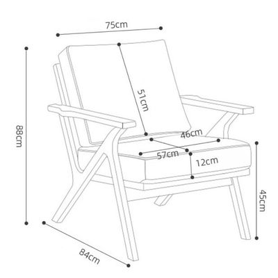 Salle de séjour Accent Arm Chair Chaise en bois nordique moderne avec laine d'agneau de velours Meubles de design d'hôtel en blanc/noir/jaune