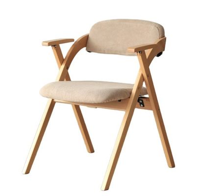 Chaise à manger en bois Salon de style moderne W52.5*D60*H77.5CM avec design pliable