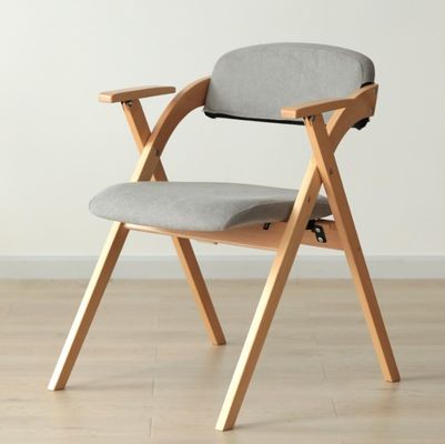 Chaise à manger en bois Salon de style moderne W52.5*D60*H77.5CM avec design pliable