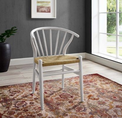 Chaise de restaurant en bois massif tissé à cordons de design nordique européen Meubles de salle à manger modernes pour les sièges de restaurant