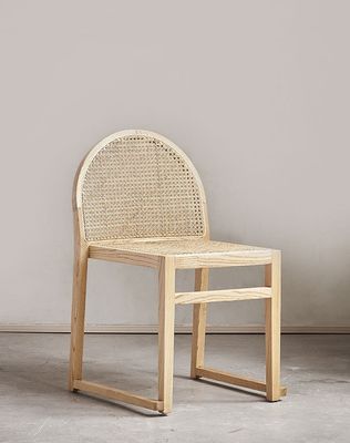 Meubles de salle à manger de l' hôtel Chaise à manger en rotin moderne pour restaurant moderne naturel