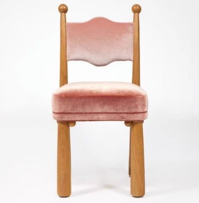 Accueil Meubles de conception moderne Siège souple bois agneau laine salle à manger Chaise pour salon et hôtel