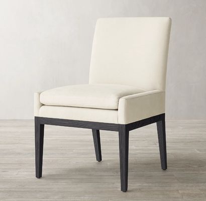 Chaise de salle à manger en bois rembourrée pour restaurant et hôtel moderne