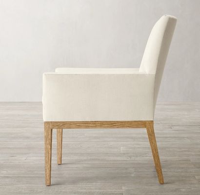 Chaise de salle à manger en bois rembourrée pour restaurant et hôtel moderne