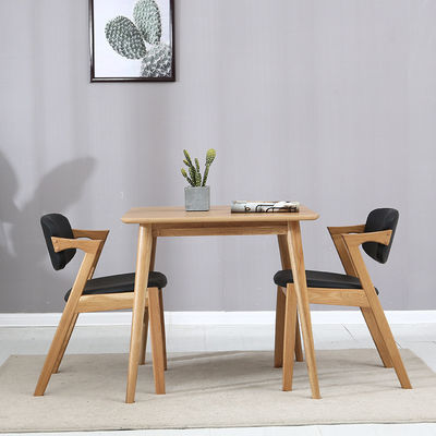 Chaise nordique de couleur naturelle chaise de salle à manger en bois massif moderne pour restaurant