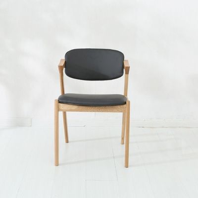 Chaise nordique de couleur naturelle chaise de salle à manger en bois massif moderne pour restaurant